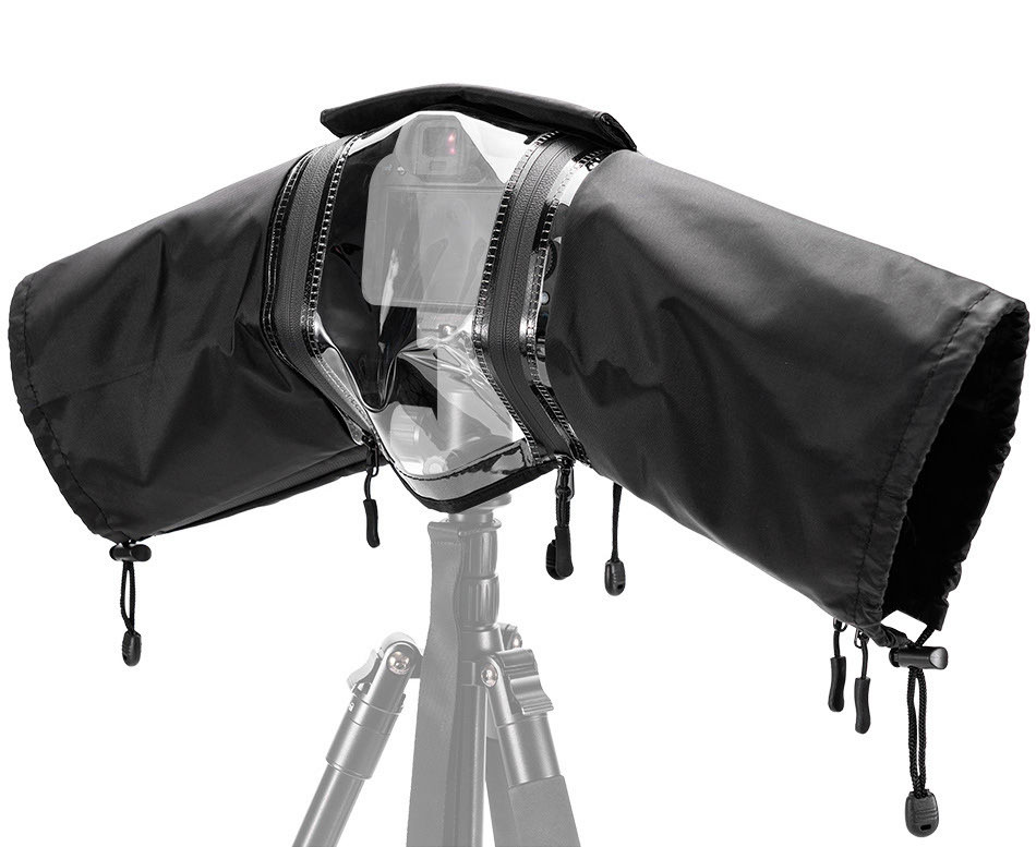 Дождевая накидка для беззеркальных фотокамер (чёрный цвет)