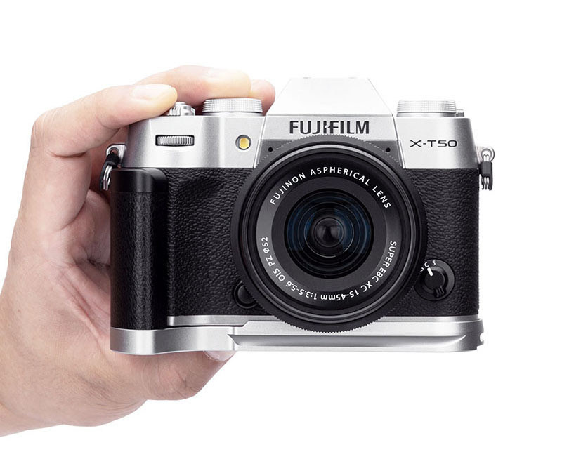 L-образная рукоятка для Fujifilm X-T50 (серебристый цвет)