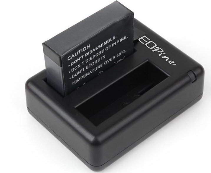 Зарядное устройство для 2-х аккумуляторов GoPro HERO 4