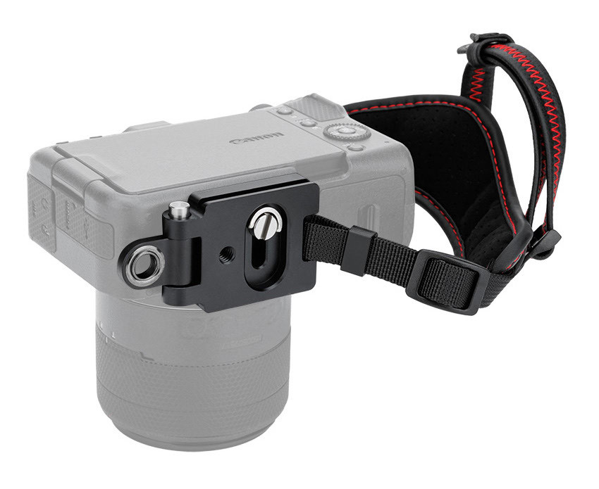 Кистевой ремень для зеркальных и беззеркальных камер с площадкой Arca-Swiss (красный)