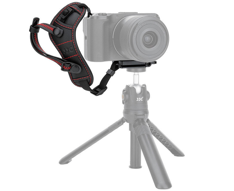 Кистевой ремень для зеркальных и беззеркальных камер с площадкой Arca-Swiss (красный)