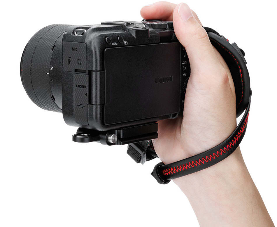 Кистевой ремень для зеркальных и беззеркальных камер с площадкой Arca-Swiss (красный)