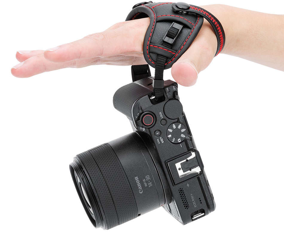 Кистевой ремень для зеркальных и беззеркальных камер с площадкой Arca-Swiss (красный)