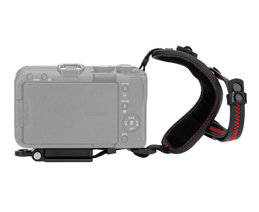 Кистевой ремень для зеркальных и беззеркальных камер с площадкой Arca-Swiss (красный)