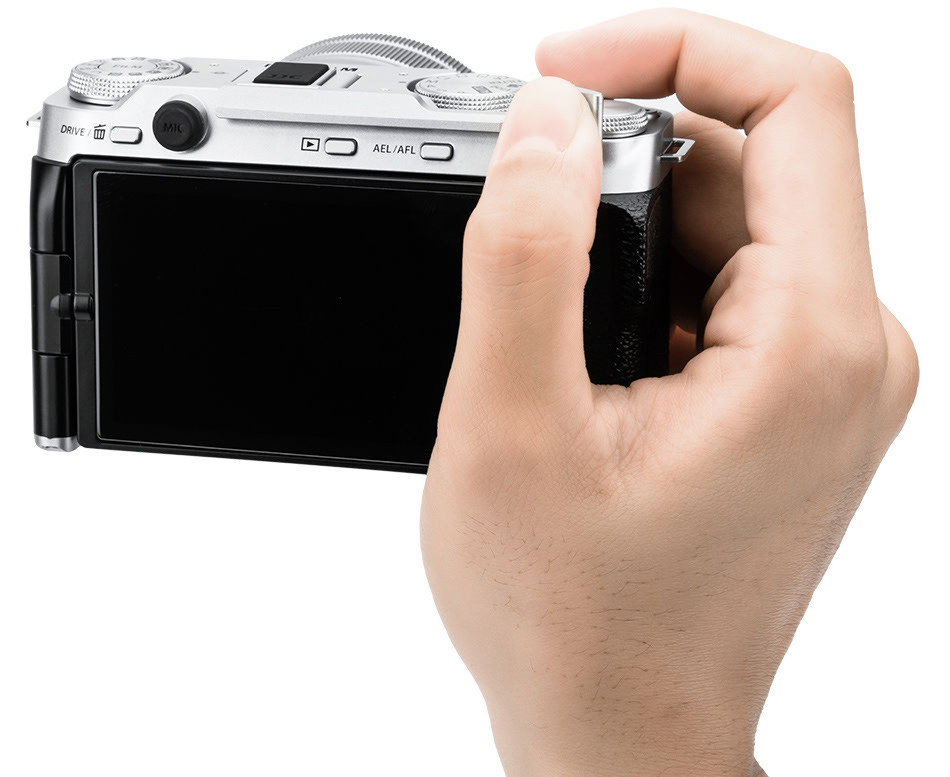 Дополнительный хват для Fujifilm X-M5 (серебристый)