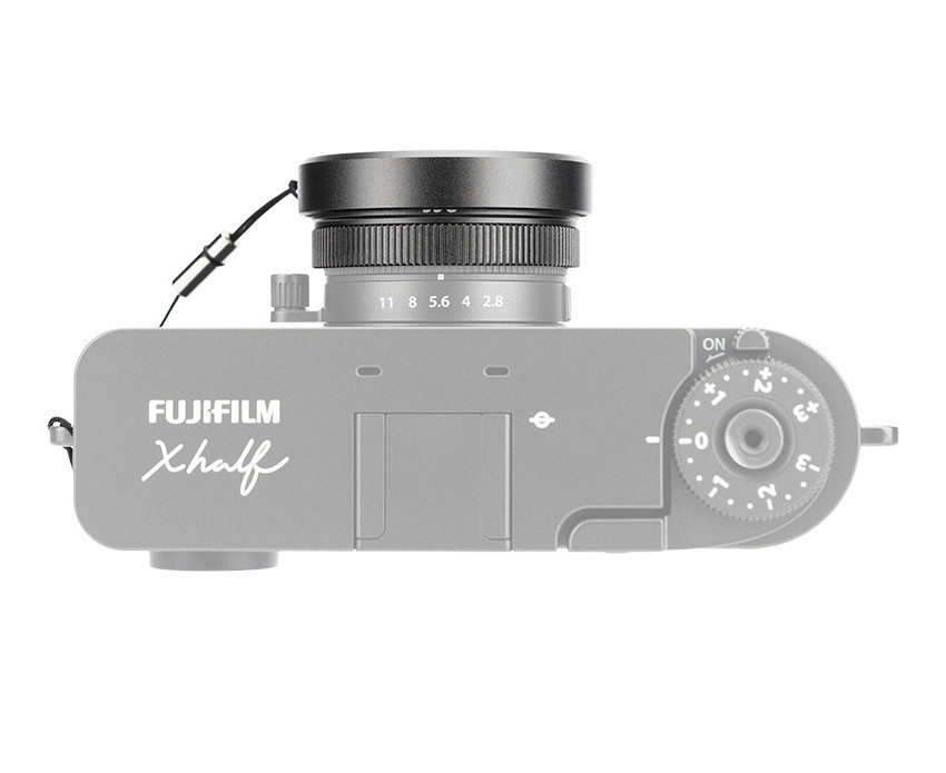 Бленда квадратная с крышкой для Fujifilm X Half (тёмно-серый цвет)