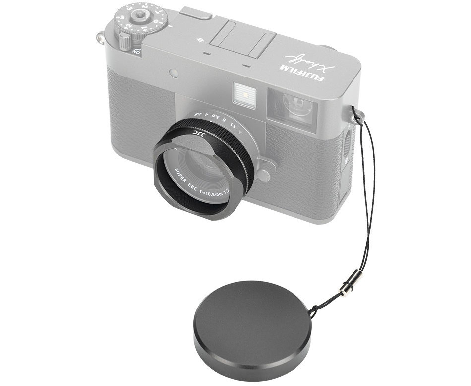 Бленда квадратная с крышкой для Fujifilm X Half (тёмно-серый цвет)