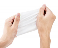 Тонкая салфетка микрофибра для ухода за оптикой и электроникой 10x10 см