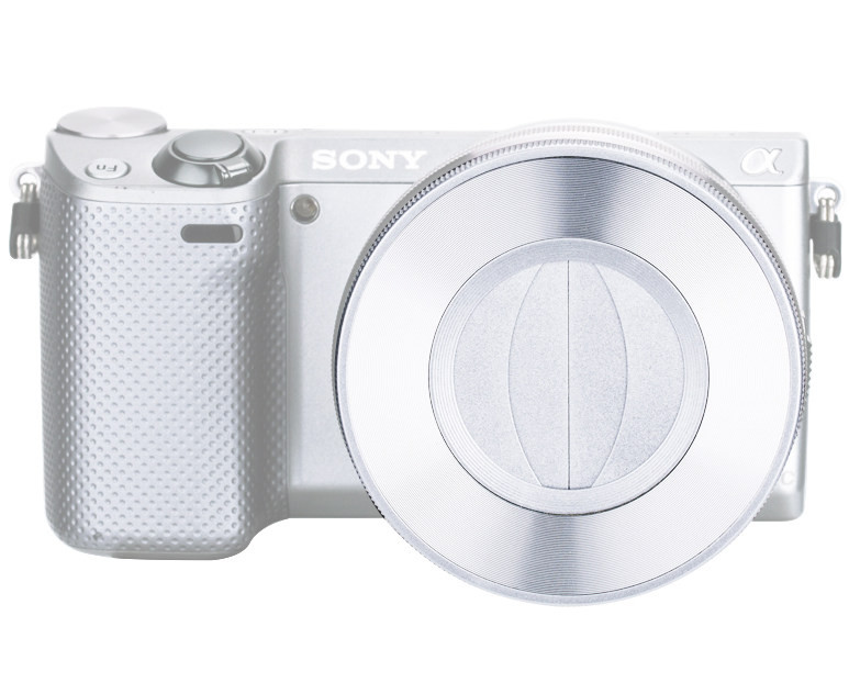 Автоматическая крышка для Sony PZ 16-50mm F3.5-5.6 OSS серебристая