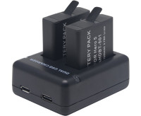 Зарядное устройство для 2-х аккумуляторов GoPro 5