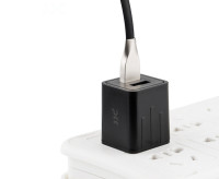 Сетевое зарядное устройство 2xUSB 5V 2.1A 10.5W (черный цвет)