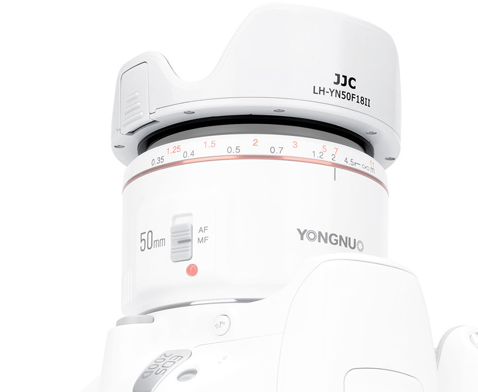 Бленда JJC LH-YN50F18II WHITE для Yongnuo YN 50mm f/1.8 II белая