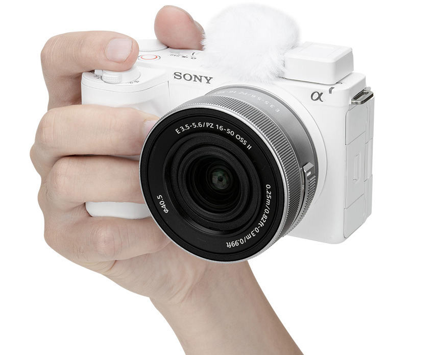 Ветрозащита встроенного микрофона Sony ZV-E10 II / ZV-1 II / ZV-E1 / ZV-1F / ZV-E10 / ZV-1 (белый цвет)