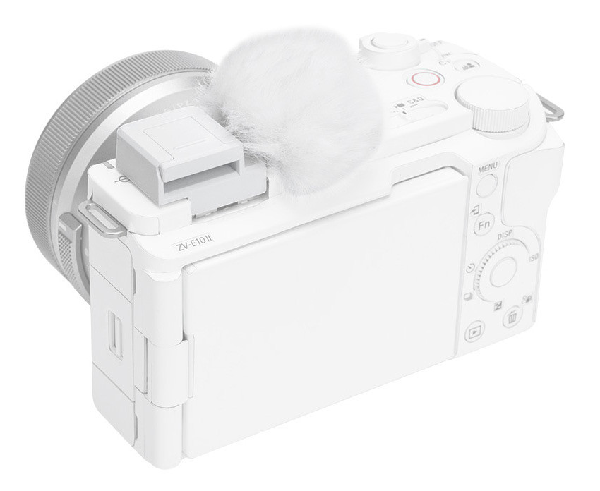 Ветрозащита встроенного микрофона Sony ZV-E10 II / ZV-1 II / ZV-E1 / ZV-1F / ZV-E10 / ZV-1 (белый цвет) Ветрозащита встроенного микрофона Sony ZV-E10 II / ZV-1 II / ZV-E1 / ZV-1F / ZV-E10 / ZV-1 (белый цвет)