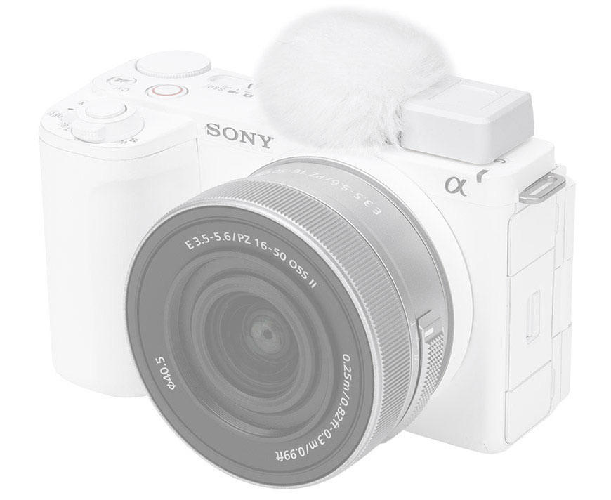Ветрозащита встроенного микрофона Sony ZV-E10 II / ZV-1 II / ZV-E1 / ZV-1F / ZV-E10 / ZV-1 (белый цвет) Ветрозащита встроенного микрофона Sony ZV-E10 II / ZV-1 II / ZV-E1 / ZV-1F / ZV-E10 / ZV-1 (белый цвет)