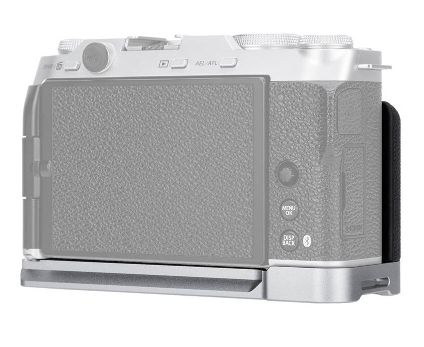 L-образная рукоятка для Fujifilm X-M5 (серебристый цвет)