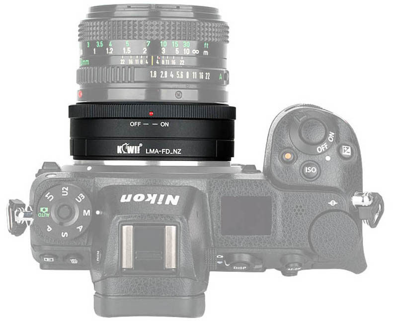 Адаптер для установки объективов Canon FD на фотокамеры Nikon Z