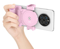 Рукоятка для смартфона с кнопкой спуска затвора (розовый цвет)