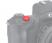 Мягкая спусковая кнопка безрезьбовая (красный цвет) вогнутая