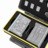 Защитный бокс на два аккумулятора Insta360 X5 / X4 / X3, карт памяти microSD и AirTag Защитный бокс на два аккумулятора Insta360 X5 / X4 / X3, карт памяти microSD и AirTag