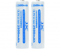 Аккумулятор JJC 18650 3.7V 2500mAh (2 шт) в защитном боксе