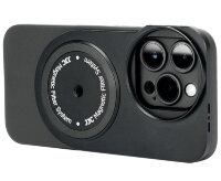 Система установки светофильтров 49 мм на iPhone 14 Pro Max с чехлом и блендой