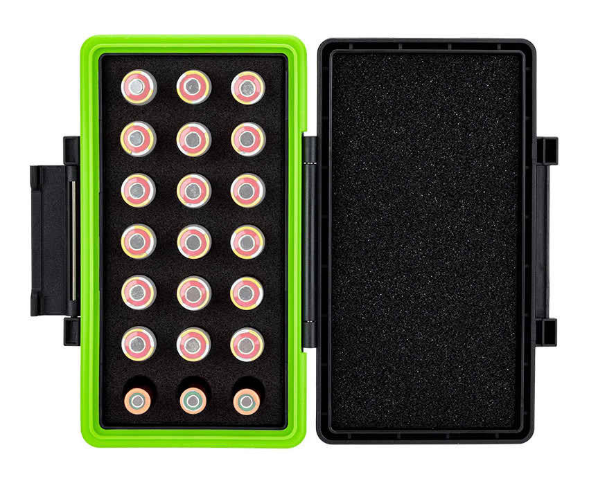 Защитный бокс на двадцать одну батарею типа 23A / VA23GA / A23 / MN21 / V23GA / 27A / VA27GA / A2 / MN2 / V27GA