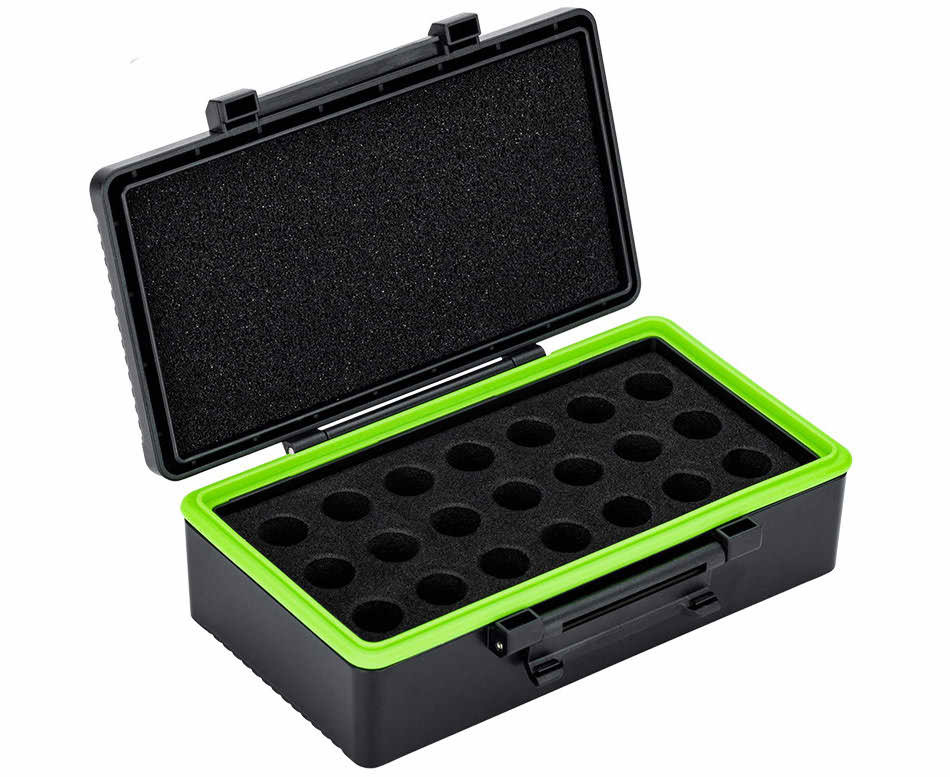 Защитный бокс на двадцать одну батарею типа 23A / VA23GA / A23 / MN21 / V23GA / 27A / VA27GA / A2 / MN2 / V27GA