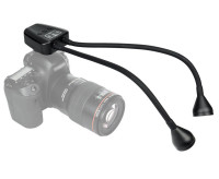 Гибкий двухпроводный макросвет для зеркальных камер (встроенный аккумулятор)