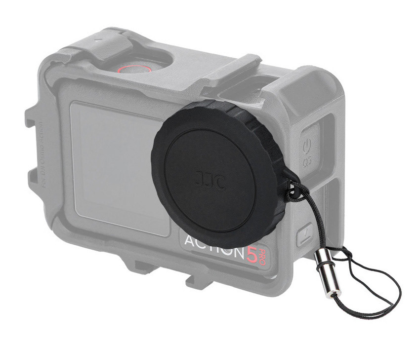 Силиконовая защитная крышка объектива DJI Osmo Action 5 Pro / 4 / 3 с держателем