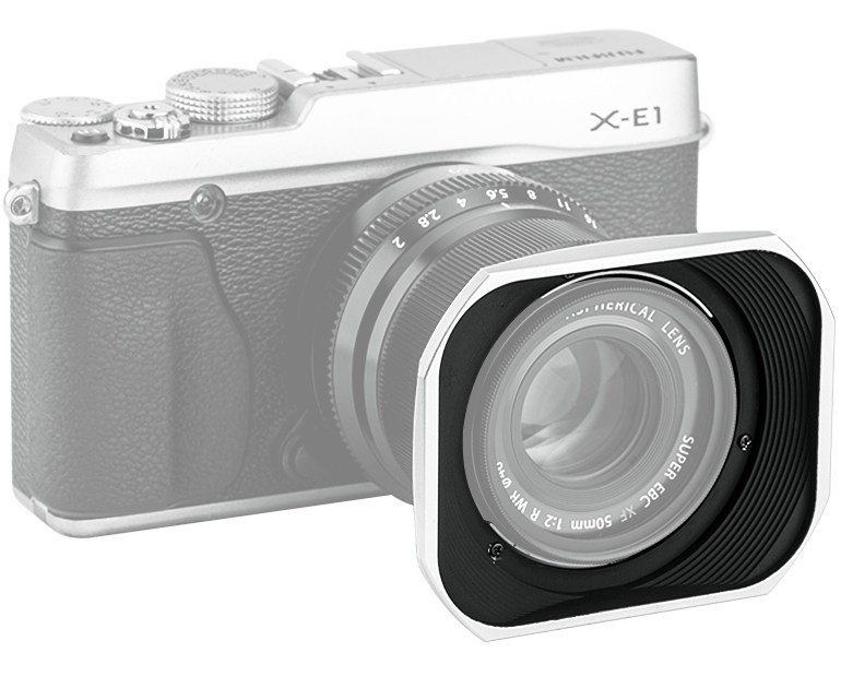 Бленда для объектива Fujifilm XF 50mm F2 R WR серебристый цвет