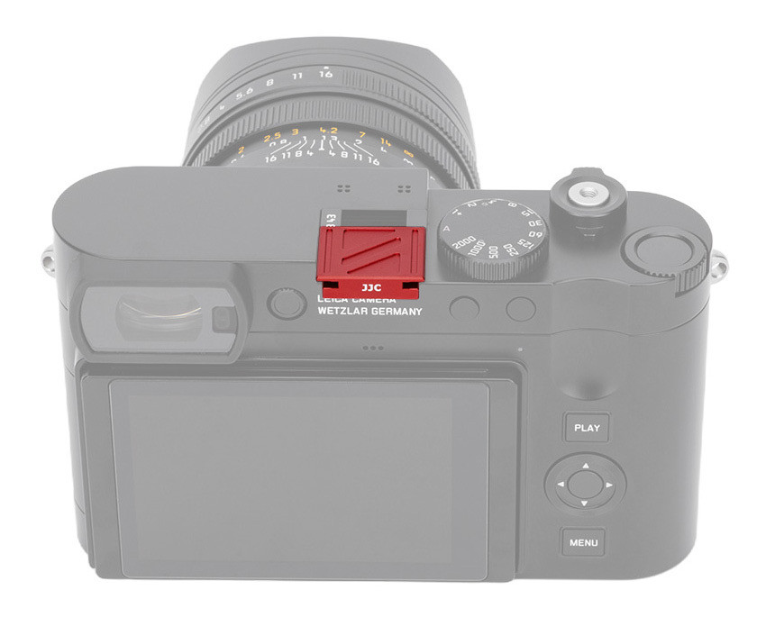 Заглушка на горячий башмак для камер Leica Q2 / Q3 / Q3 43 (красный цвет)