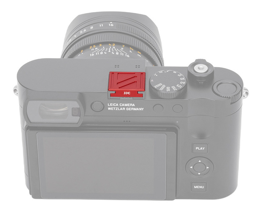 Заглушка на горячий башмак для камер Leica Q2 / Q3 / Q3 43 (красный цвет)