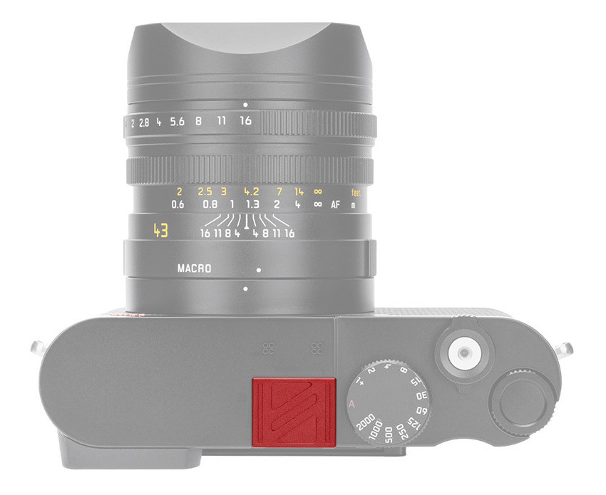 Заглушка на горячий башмак для камер Leica Q2 / Q3 / Q3 43 (красный цвет)