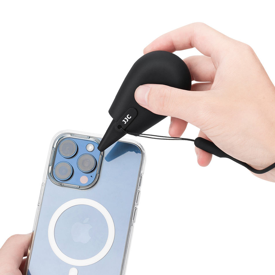 Компактная дорожная воздушная груша для оптики и электроники (чёрный цвет)