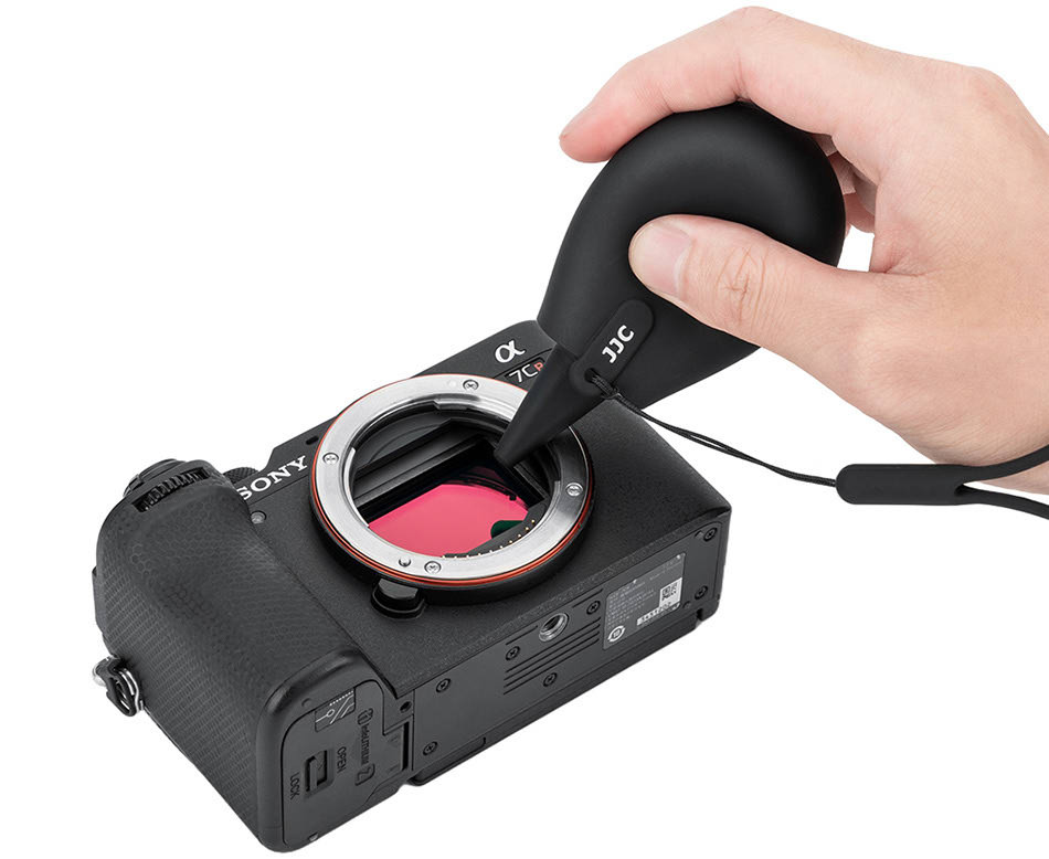 Компактная дорожная воздушная груша для оптики и электроники (чёрный цвет)