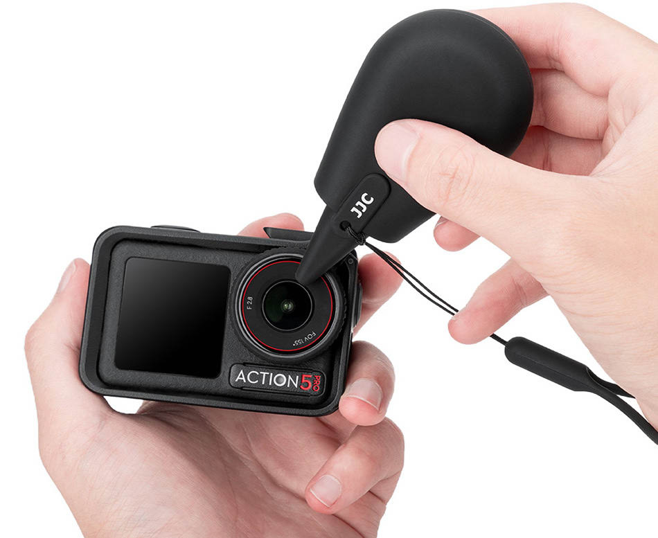 Компактная дорожная воздушная груша для оптики и электроники (чёрный цвет)