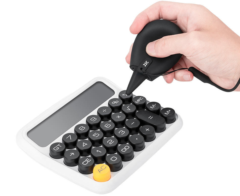 Компактная дорожная воздушная груша для оптики и электроники (чёрный цвет)