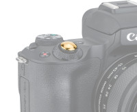 Мягкая спусковая кнопка безрезьбовая (темное золото) округлая