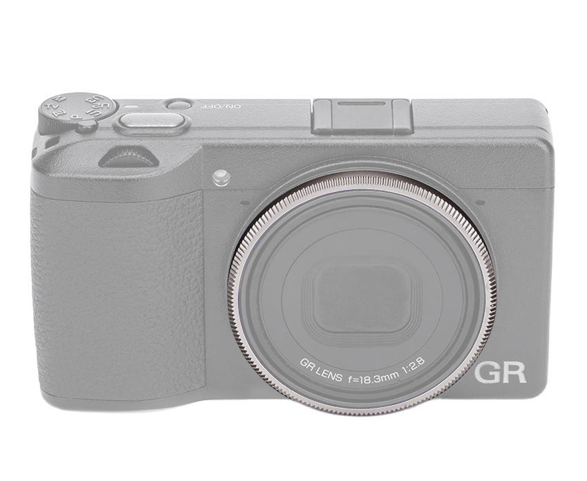 Декоративное кольцо для объектива Ricoh GR IV (тёмно-серое)