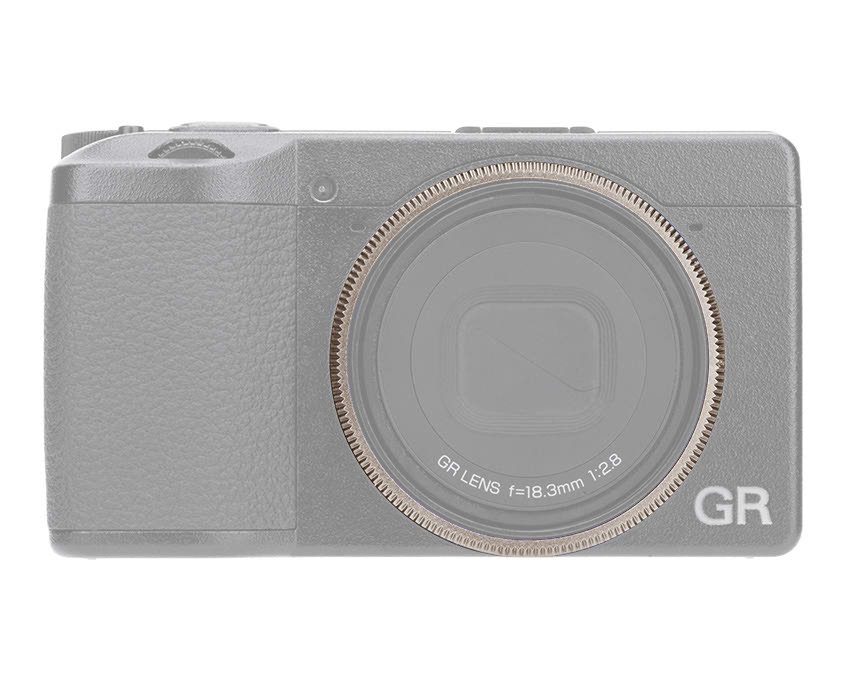 Декоративное кольцо для объектива Ricoh GR IV (тёмно-серое)