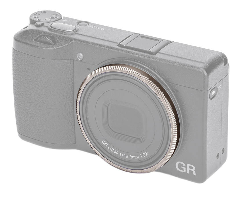 Декоративное кольцо для объектива Ricoh GR IV (тёмно-серое)