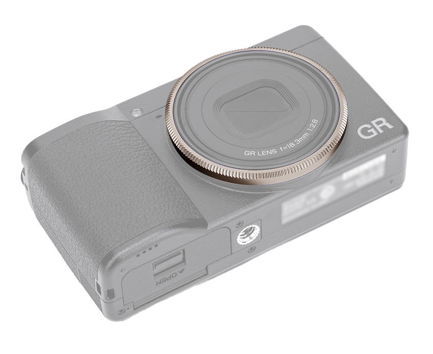 Декоративное кольцо для объектива Ricoh GR IV (тёмно-серое)