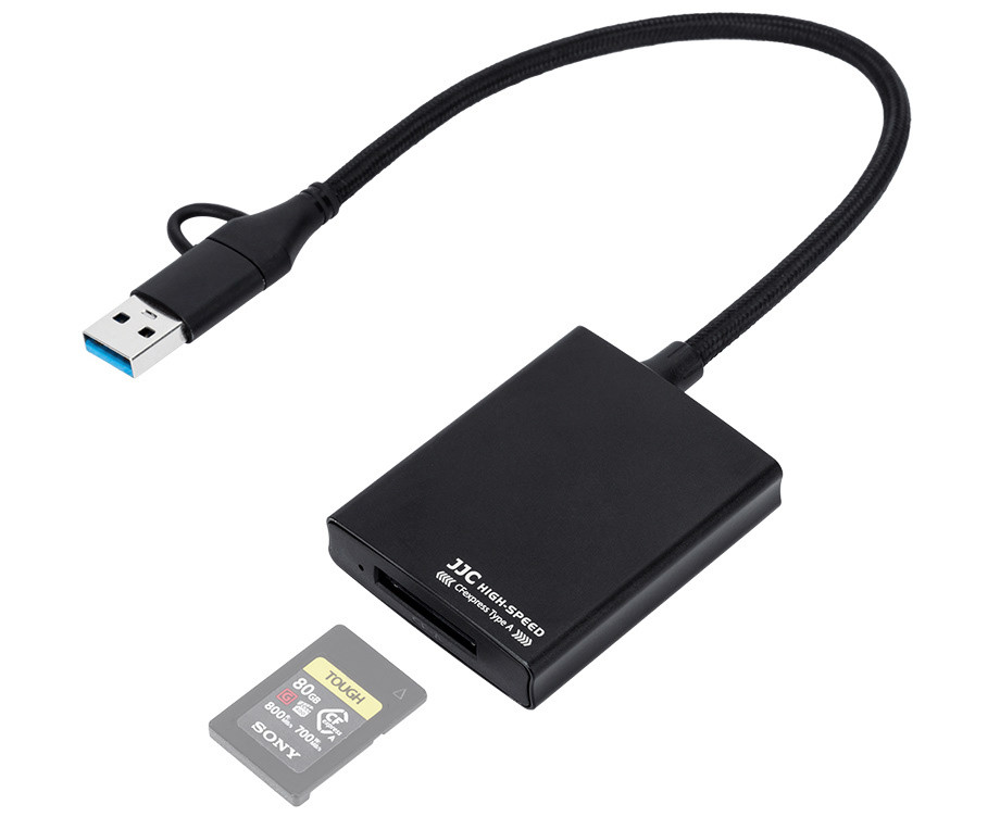 Картридер CFexpress Type A (USB-A / USB-C 3.2 Gen2 10Gbps)