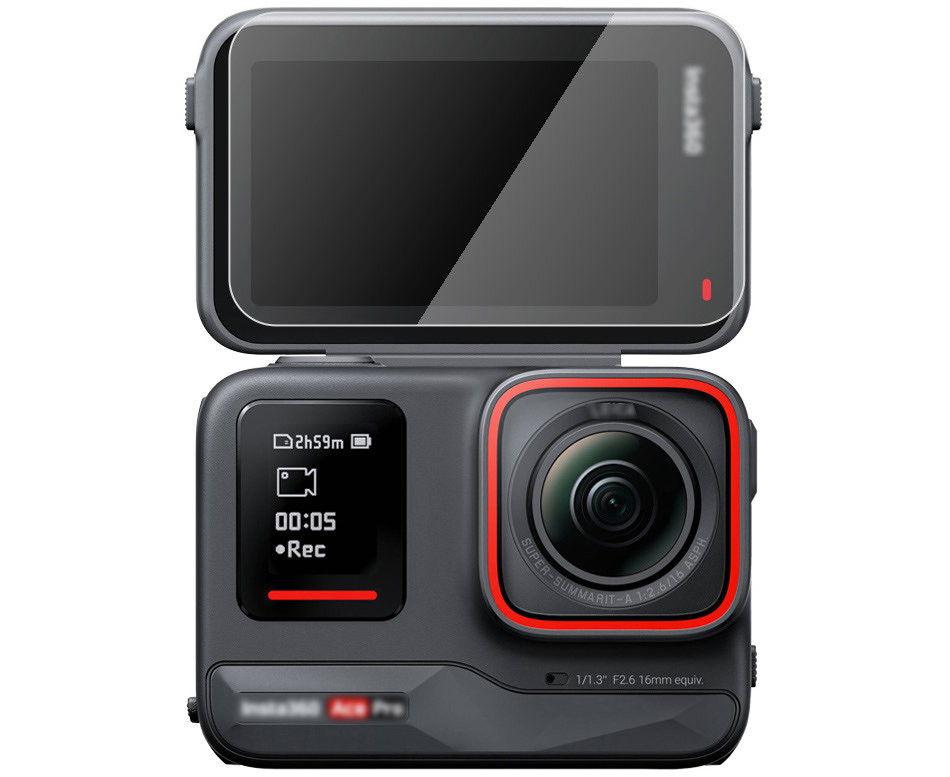 Защитное стекло для Insta360 Ace Pro / Ace Pro 2 (основной, служебный и задний дисплей)