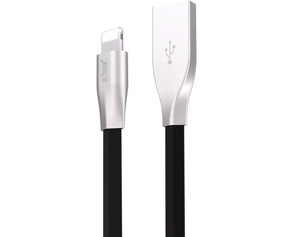 Кабель Lightning / USB 1.2 м с подсветкой коннектора (черный цвет)