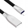 Кабель Lightning / USB 1.2 м с подсветкой коннектора (черный цвет)