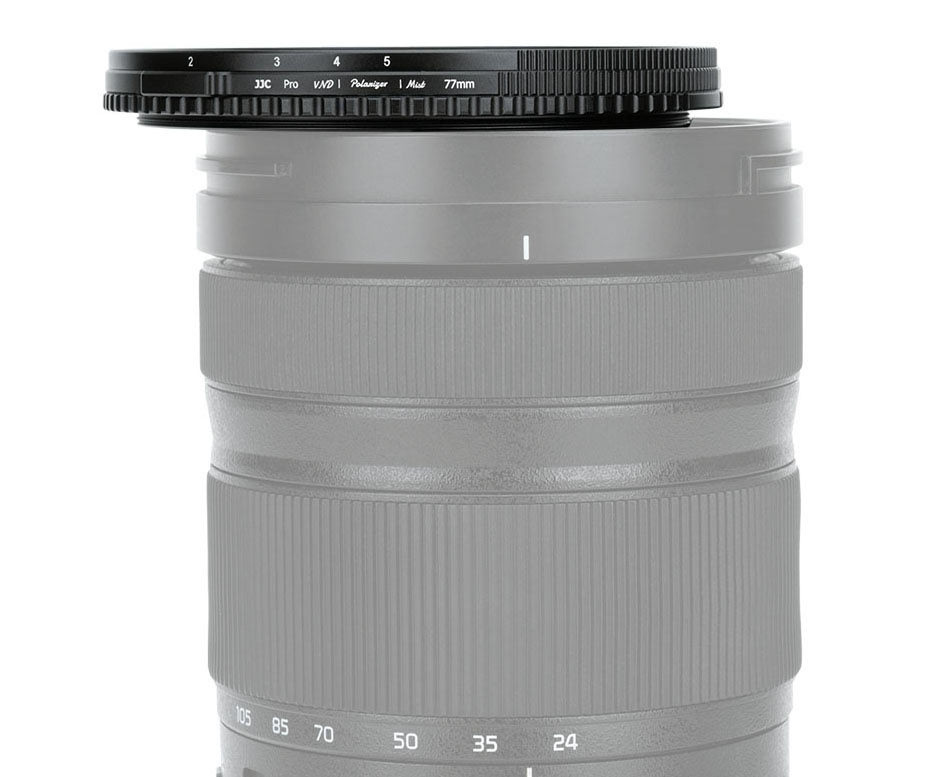 Гибридный светофильтр 77 мм JJC VND 1-5 stop + CPL + 1/4 Black Mist