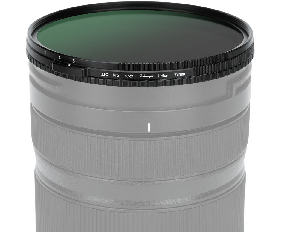 Гибридный светофильтр 77 мм JJC VND 1-5 stop + CPL + 1/4 Black Mist
