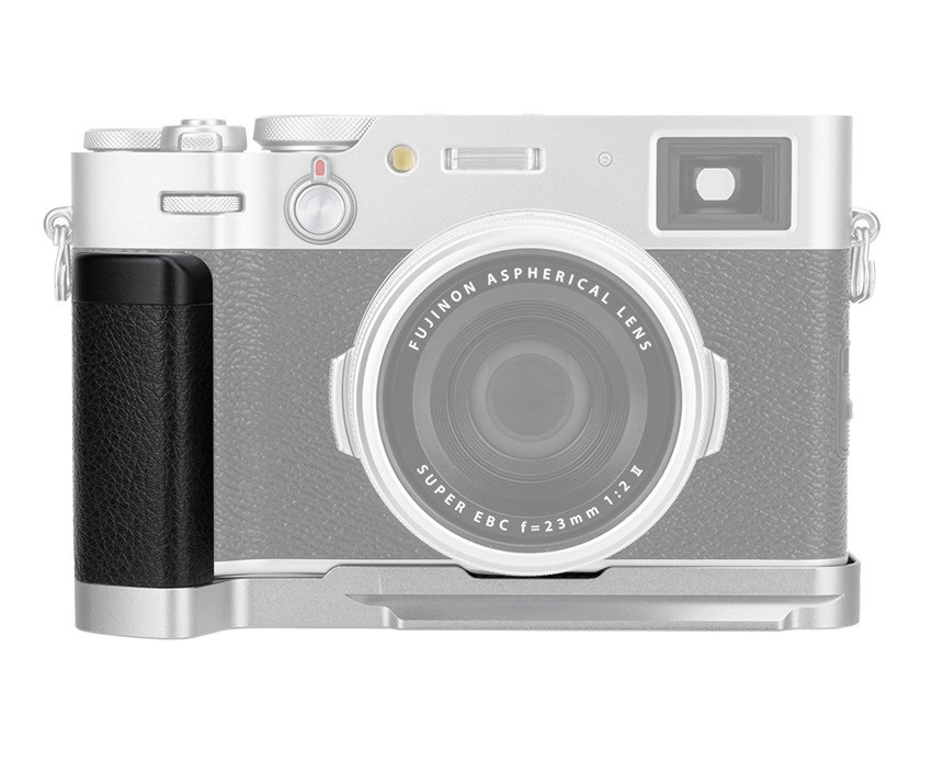 L-образная рукоятка для Fujifilm X100V / X100F (серебристая)